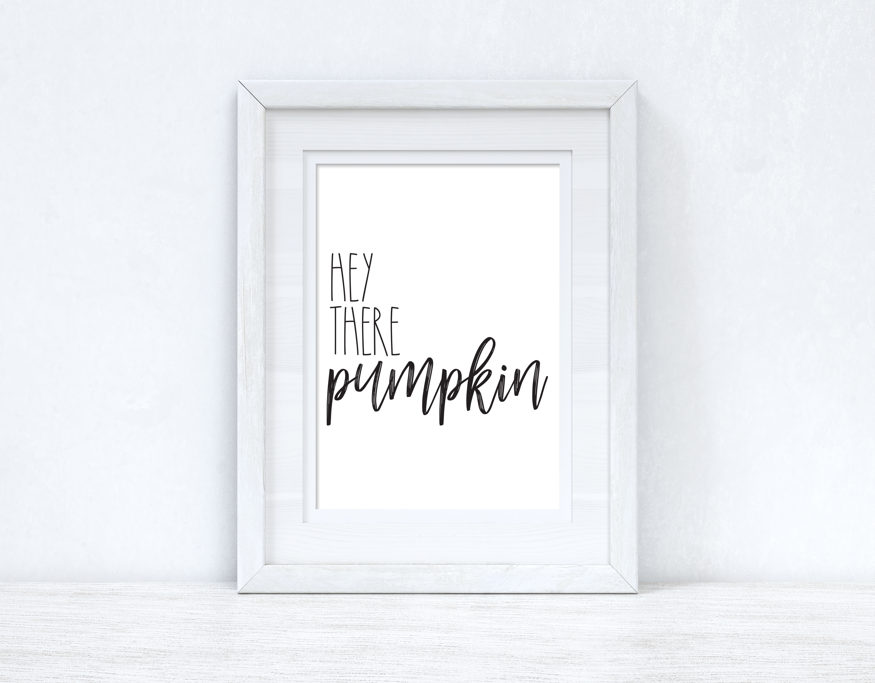Hey There Pumpkin Autumn Seasonal Wall Home Decor Print