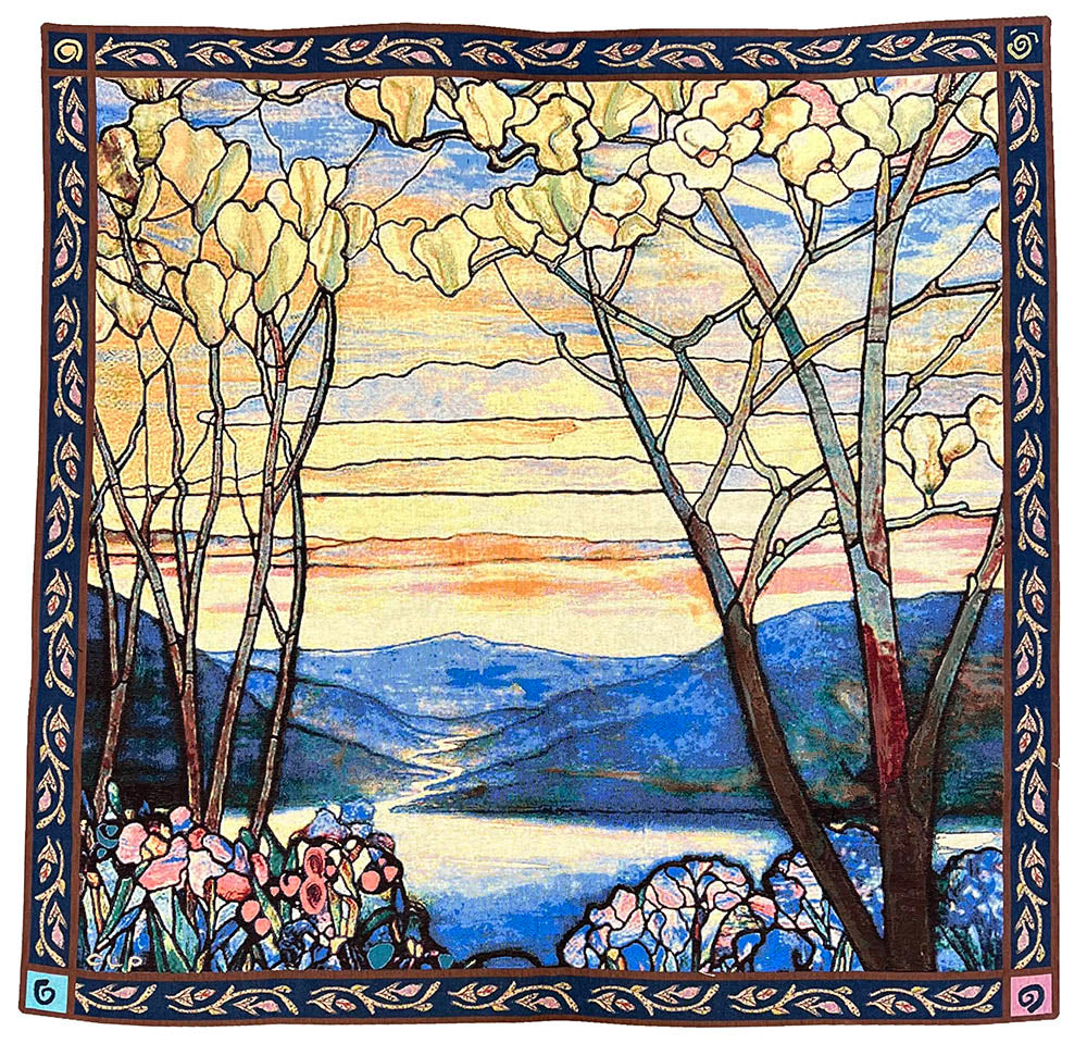 Tiffany Magnolia and Iris - Wall Hanging 140cm x 140cm (120 rod)