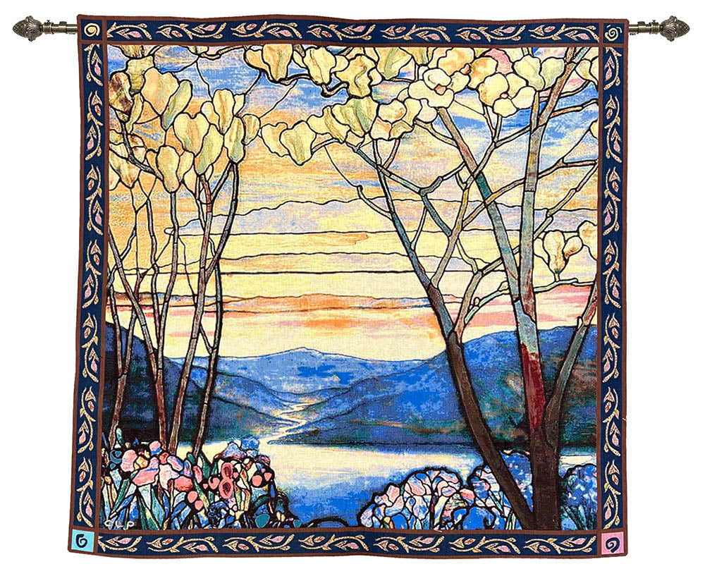 Tiffany Magnolia and Iris - Wall Hanging 140cm x 140cm (120 rod)
