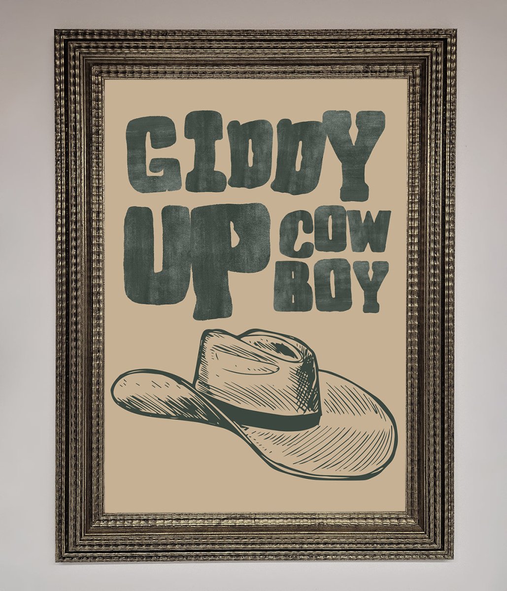 Giddy Up Framed Poster