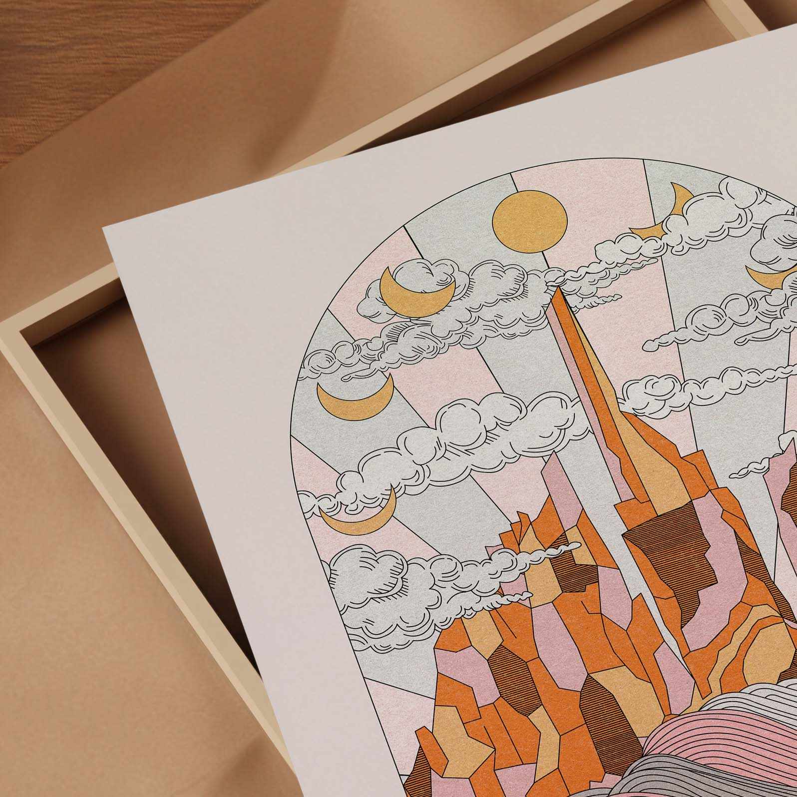 In The Mountains Art Print