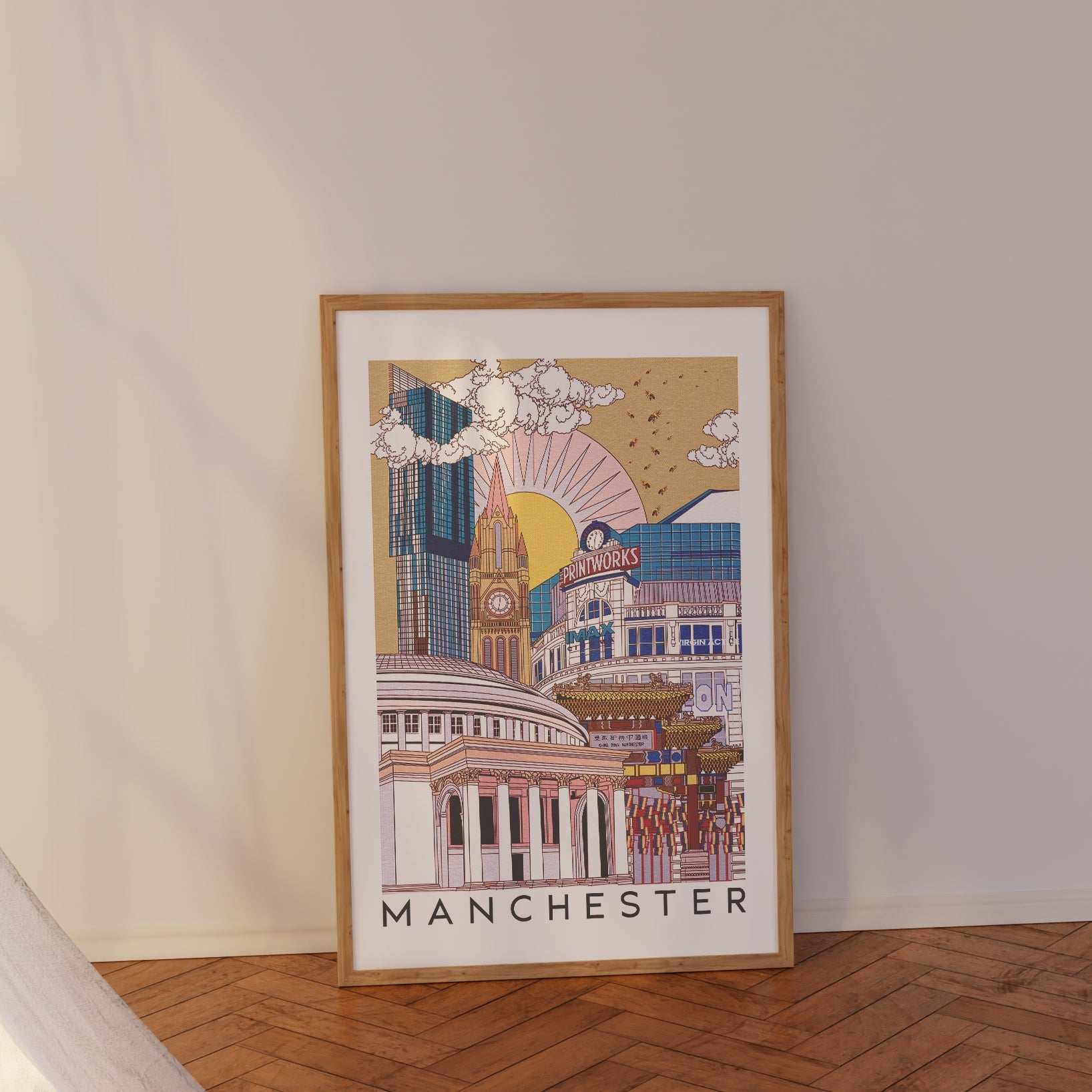 Manchester Art Print Illustration