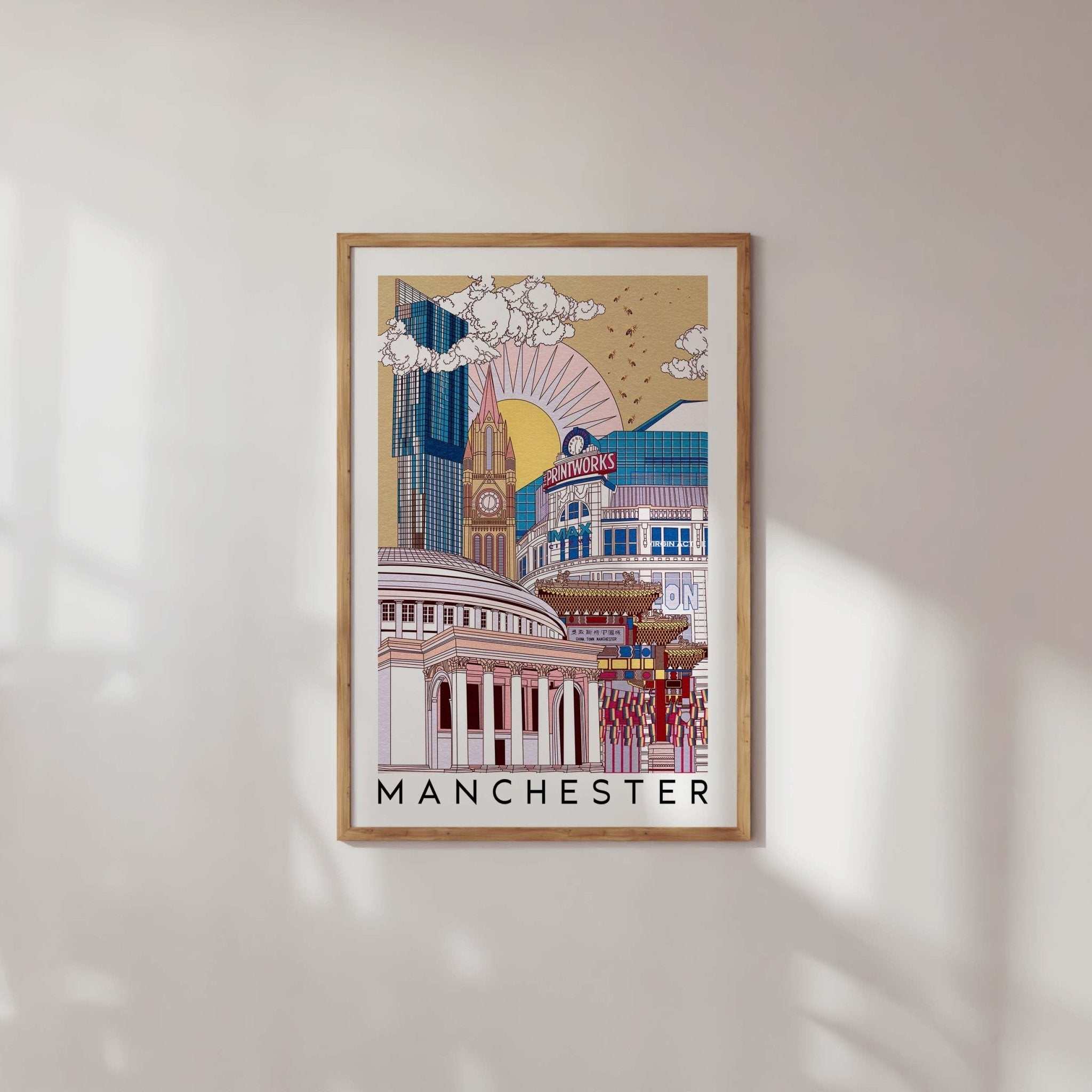 Manchester Art Print Illustration