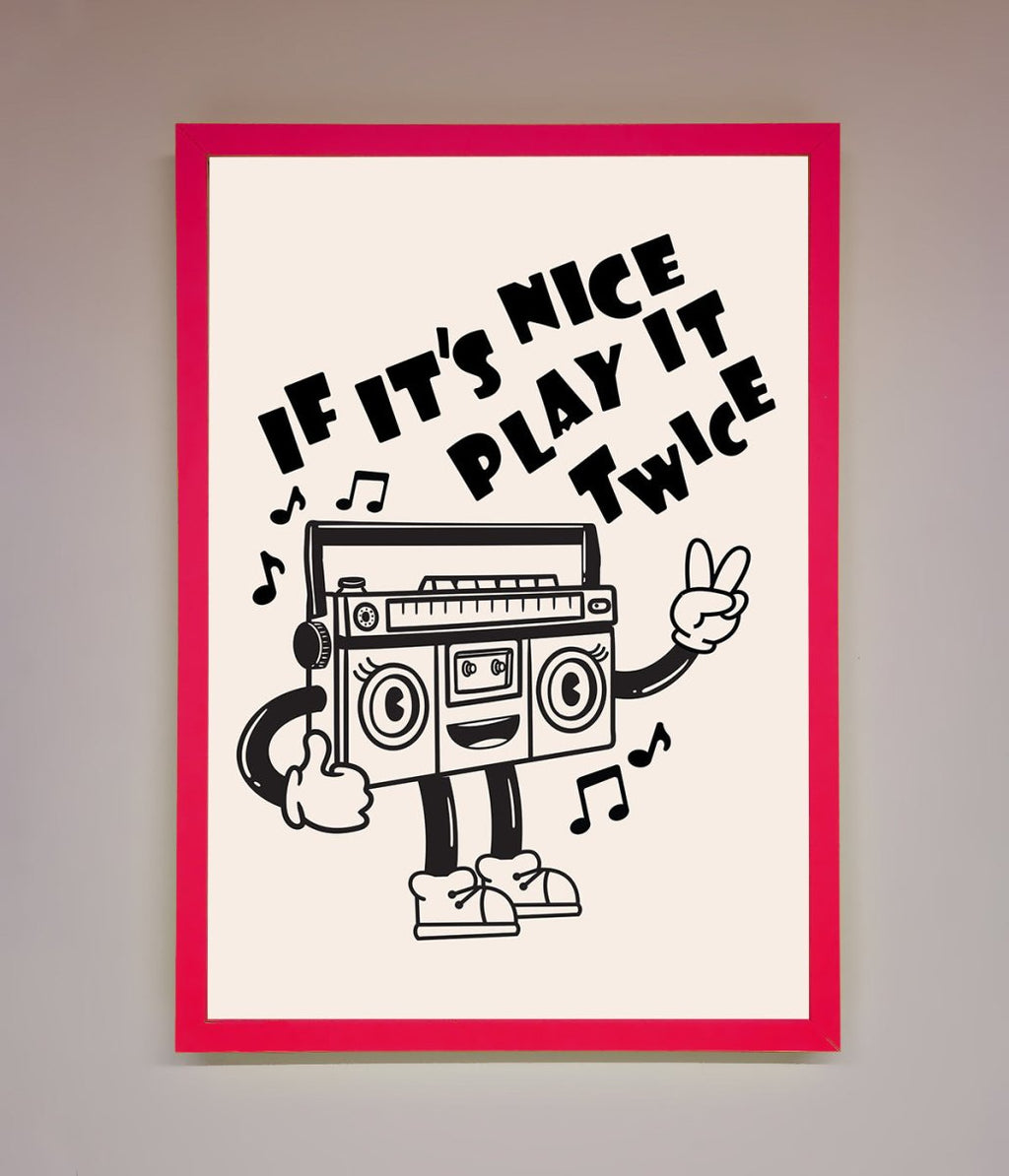 Play Twice Framed Wall Art