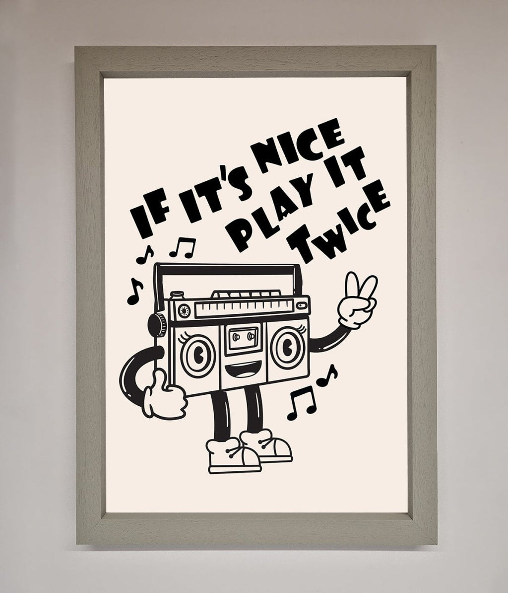 Play Twice Framed Wall Art