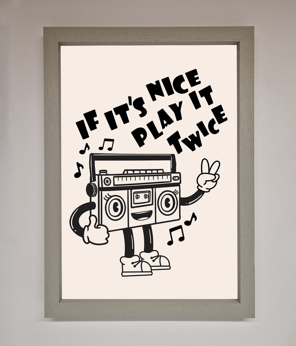 Play Twice Framed Wall Art