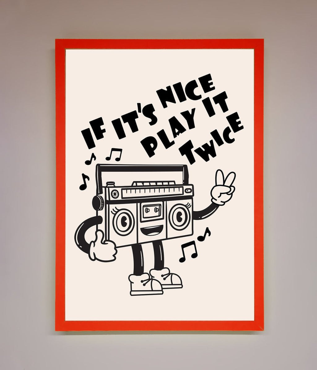 Play Twice Framed Wall Art