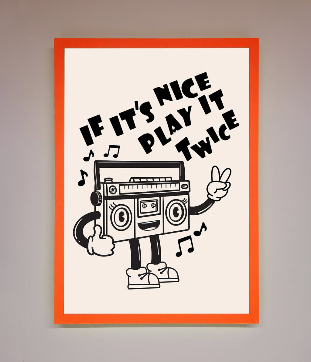 Play Twice Framed Wall Art