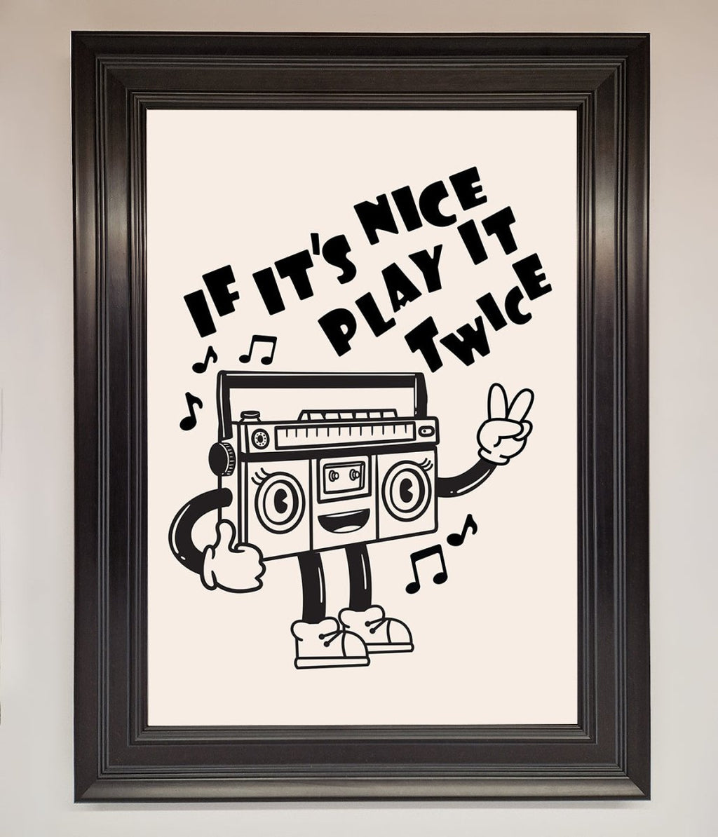Play Twice Framed Wall Art