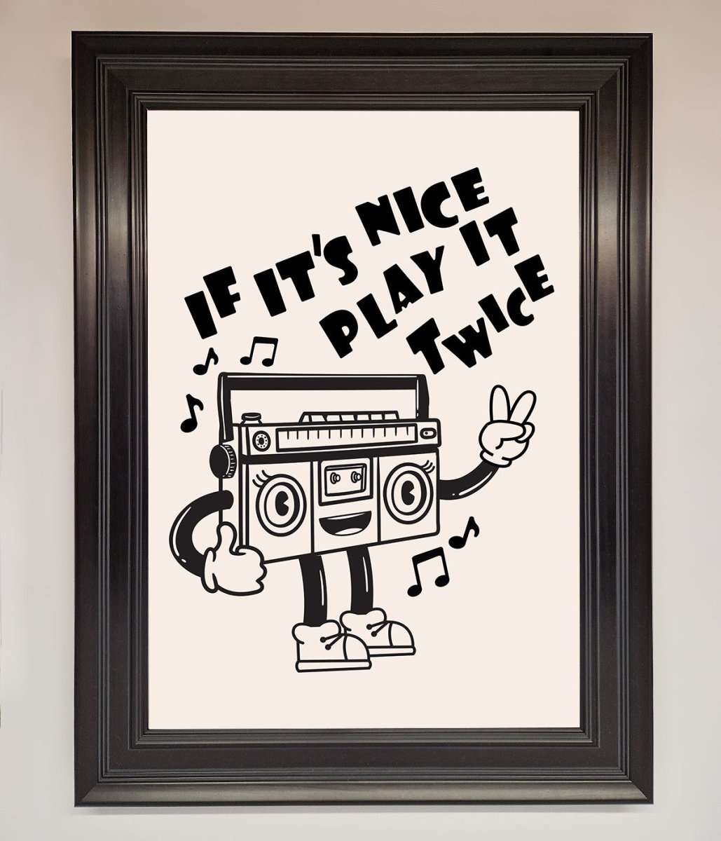 Play Twice Framed Wall Art