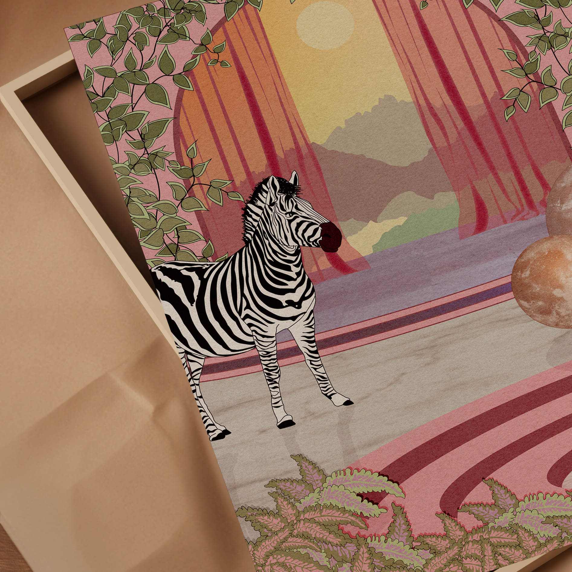 The Zebra Art Print